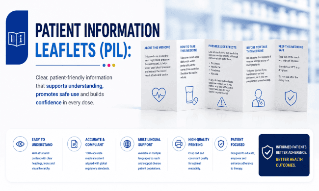 Patient Information Leaflets (PIL) - Fitting complex medical text into layouts without compromising clarity.